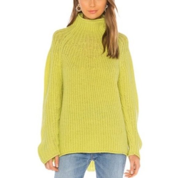 RAG & BONE Joseph Cozy Soft Citron Sweater S / M - Picture 3 of 16